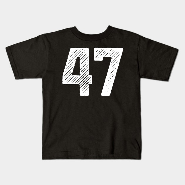 Forty Seven 47 Kids T-Shirt by colorsplash